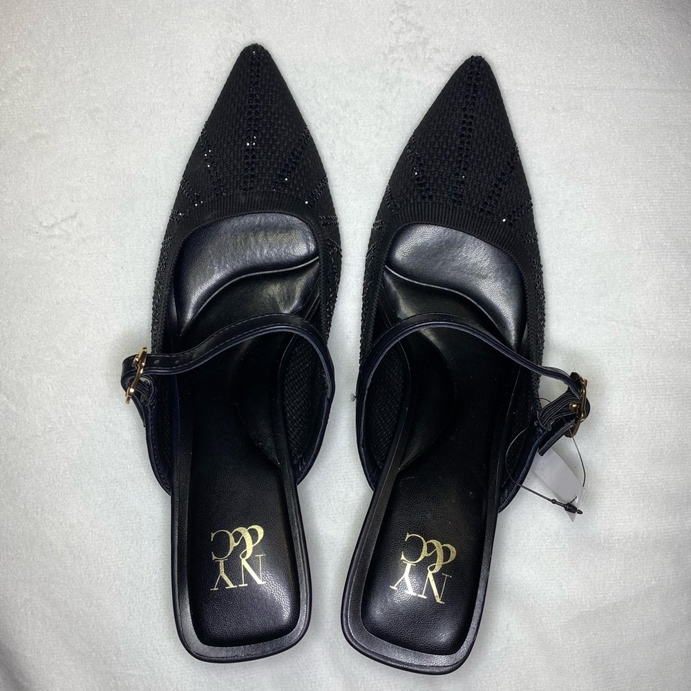 New York & Company Black Heeled Sandals